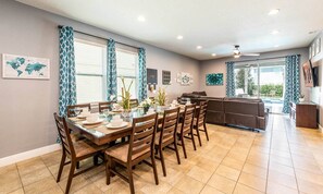 Dining - Rent Your Own Orlando Villa With Large Private Pool on Encore Resort at Reunion, Orlando Villa 4710 (Kissimmee)