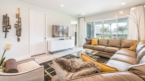 Living room - Ultimate 5 Star Villa With Private Pool on Encore Resort at Reunion, Orlando Villa 4704 (Kissimmee)