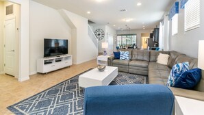 Living room - Rent a Luxury Villa on Windsor at Westside Resort, Minutes From Disney, Orlando Villa 2633 (Kissimmee)