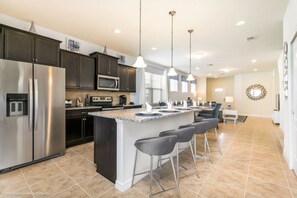 Microwave, oven, stovetop, dishwasher - Rent a Luxury Villa on Windsor at Westside Resort, Minutes From Disney, Orlando Villa 2633 (Kissimmee)
