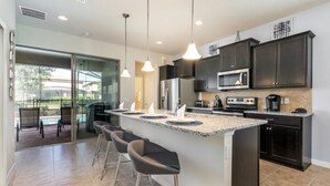 Microwave, oven, stovetop, dishwasher - Rent a Luxury Villa on Windsor at Westside Resort, Minutes From Disney, Orlando Villa 2633 (Kissimmee)