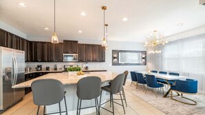 Microwave, oven, stovetop, dishwasher - Rent This Luxury 5 Star Villa on Encore Resort, Orlando Villa 5470 (Kissimmee)