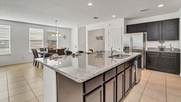 Private kitchen - Your Family Will This Private Villa on The Dales at West Haven, Orlando Villa 3737 (Davenport)