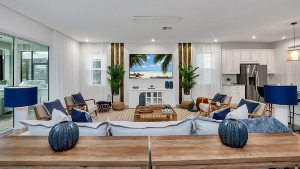 Living area - 5 Star Villa Close to Disney, Orlando Mansion 5059 (Kissimmee)