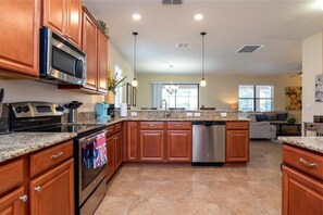 Microwave, oven, stovetop, dishwasher - You and Your Family Will Love This Luxury Villa on Champions Gate Resort , Orlando Villa 5515 (Davenport)