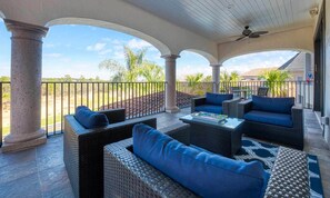 Terrace/patio - Ultimate 5 Star Villa With Private Pool on Reunion Resort and Spa, Orlando Villa 4740 (Kissimmee)