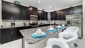 Microwave, oven, stovetop, dishwasher - Beautiful Villa With First Class Amenities on Champions Gate Resort, Orlando Villa 5003 (Davenport)