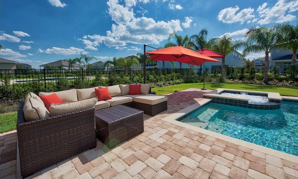 Outdoor pool - Ultimate 5 Star Villa With Private Pool on Encore Resort at Reunion, Orlando Villa 4406 (Kissimmee)