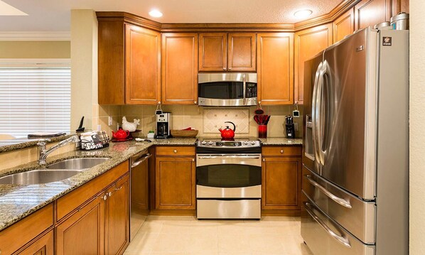 Microwave, oven, stovetop, dishwasher