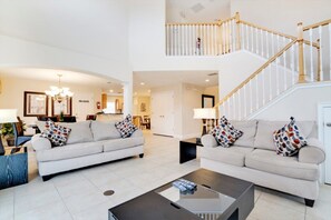 Living room - You Will Love This 5 Star Villa Located on Providence Resort, Orlando Villa 5417 (Davenport)