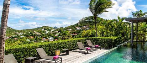 Una piscina riscaldata