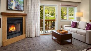 TV, fireplace, table tennis