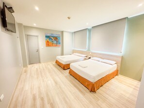 高級雙人房, 2 張單人床 | 免費無線上網、床單