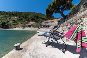 Terrace/patio - Seaside Cottage Maslina, Torac Bay (Gdinj)