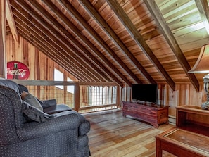 Télévision, cheminée