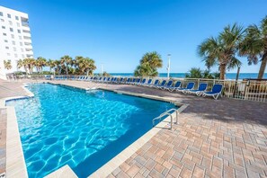 Indoor pool, a heated pool - Beautiful Ocean Front, Updated Decorations with Pool (North Myrtle Beach)