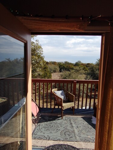 High Top View-nestled amongst the tops of the Oaks