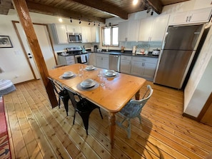 Fridge, microwave, oven, stovetop - Private Ranch Property Minutes to Yellowstone NP (Gardiner)