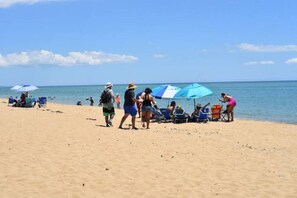On the beach