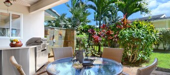 Princeville Beaches AC Lux Home 4BR 3.5Ba at Queen's Bath + Mountain Views
