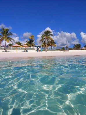 Accommodatie ligt op het strand