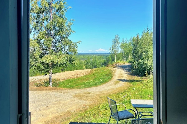 Private driveway and view from the front door.
