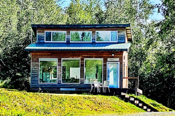 Bring the outdoors right inside with the large windows.