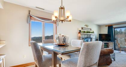 Pleasant condo with mountain view, central AC, fireplace & washer/dryer