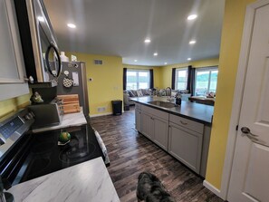 Private kitchen - The Tipsy Fish-Dog-friendly, Hot Tub, direct lakefront on Beautiful Waneta Lake! (Hammondsport)