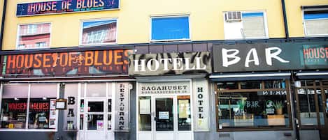 Majoituspaikan julkisivu