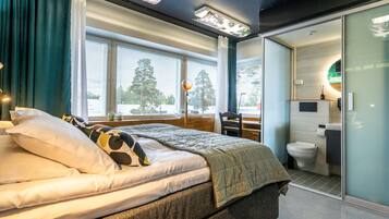 Premium bedding, memory-foam beds, individually decorated