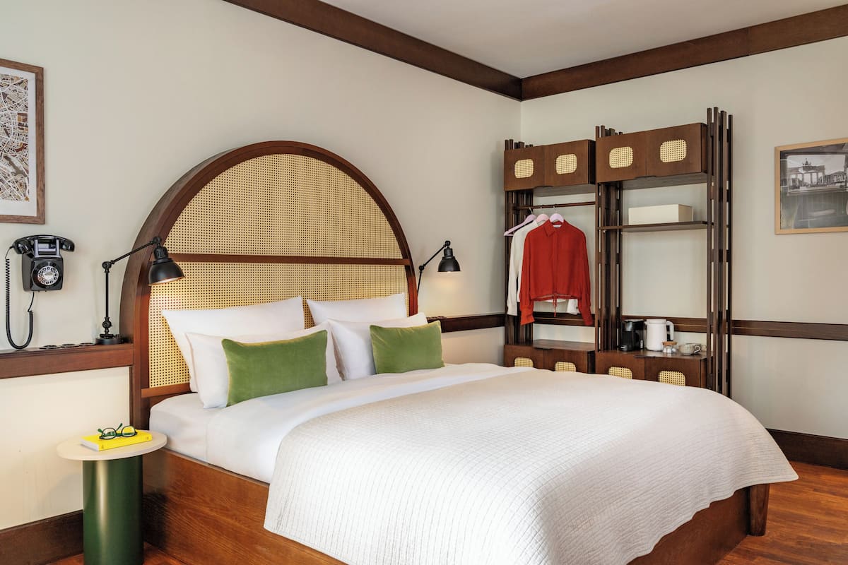 Premium bedding, memory-foam beds, in-room safe, desk