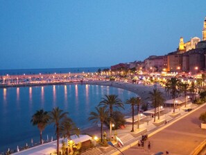 View from property - Stunning 1-Bedroom Apt with Sea View, Terrace, and Private Parking - Menton, Garavan Area (Menton)
