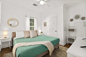 1 chambre, fer et planche Ă repasser, Wi-Fi, literie fournie