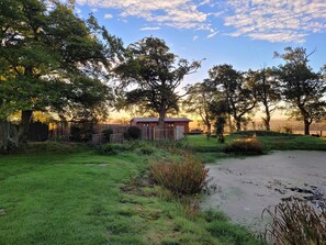 Cabin | Property grounds - Cosy Wood Cabin in Rural Area Near National Park (Cumnock)