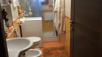 Dusche, Haartrockner, Bidet, Handtücher