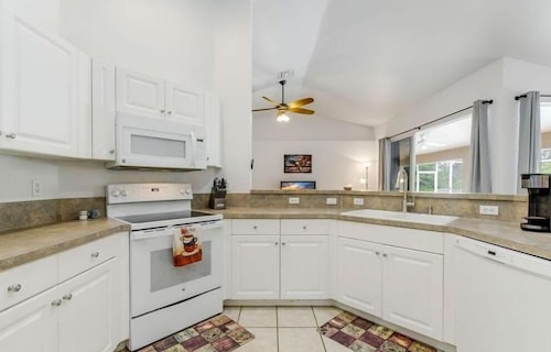 Its a beautiful house for your vacation with heated pool and screen enclosure.