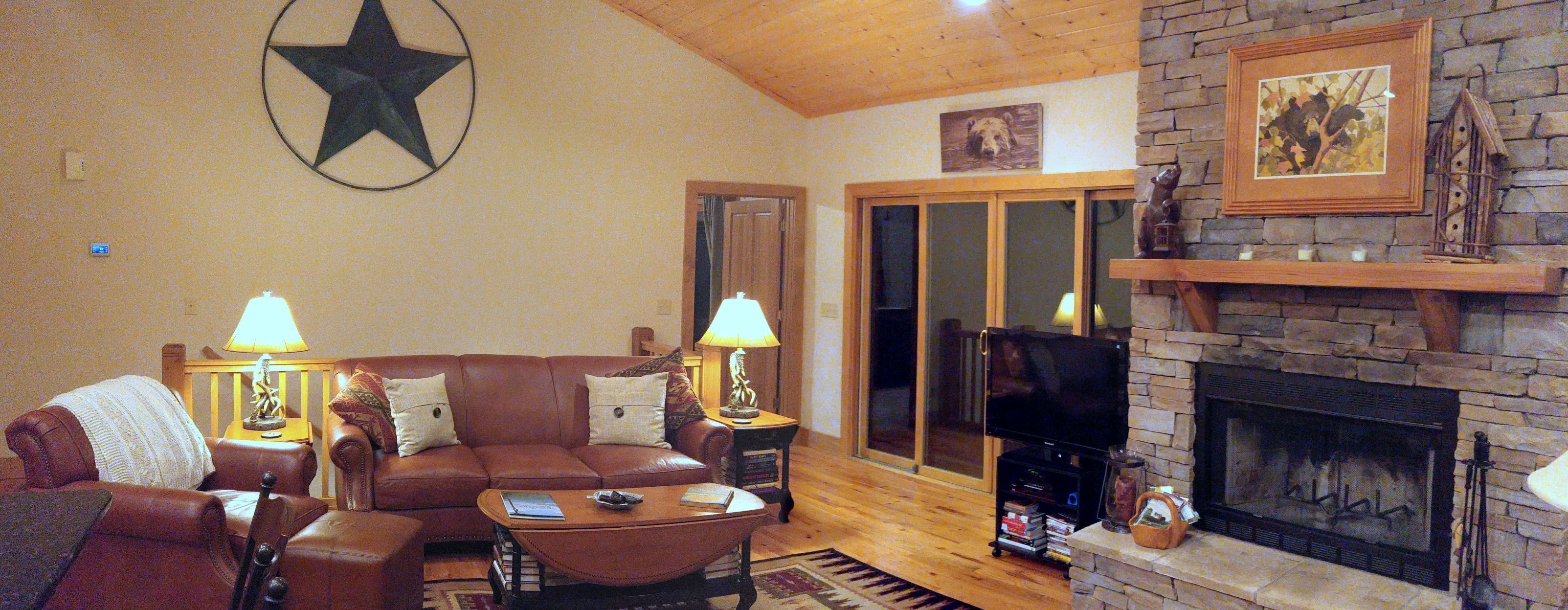 TV connectée, cheminée