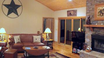 TV connectée, cheminée