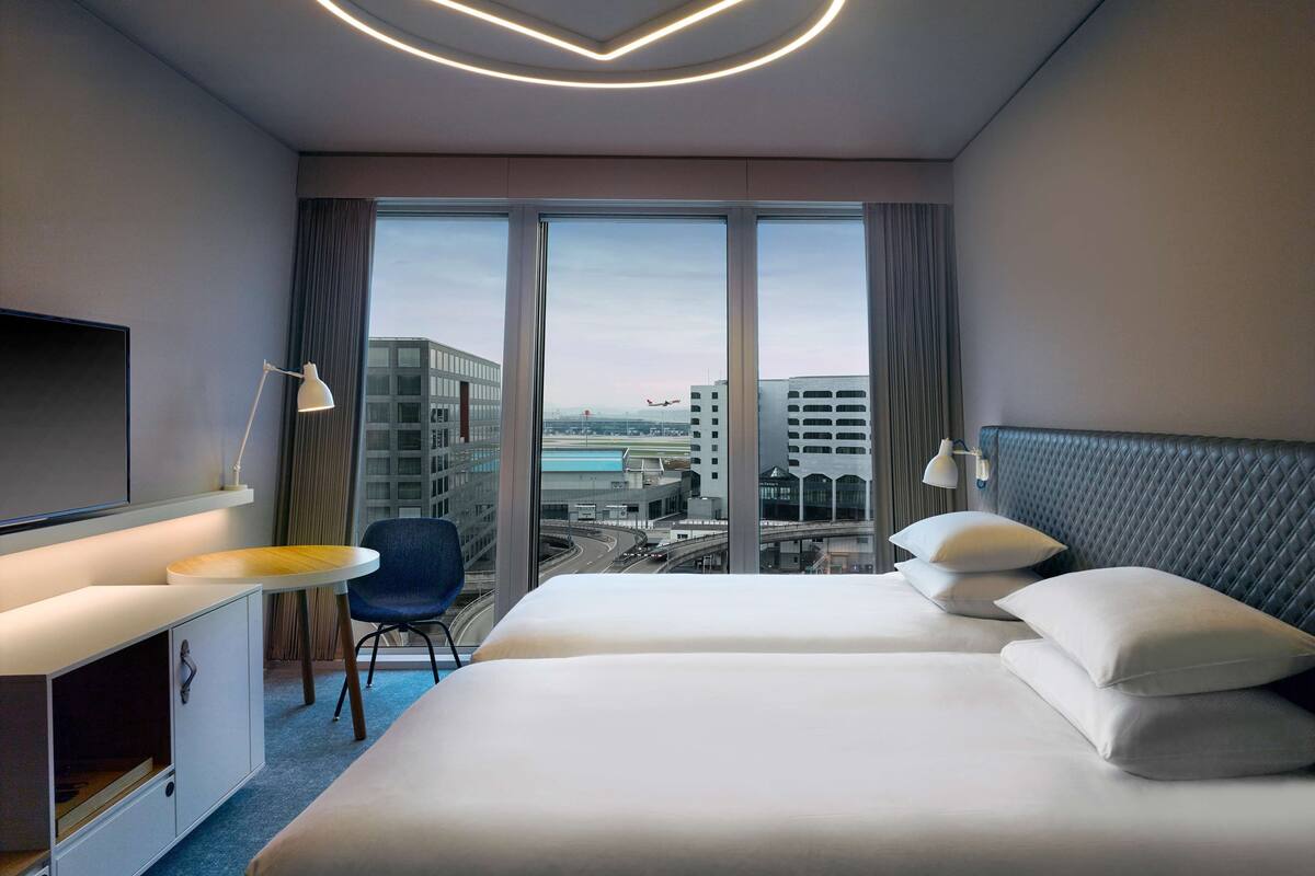 room, 2 single beds | view from room