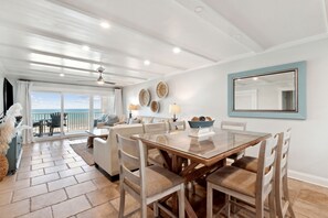 Dining - Oceanfront Penthouse | Renovated Bathrooms | Exclusive Amelia by the Sea Pier Access (Fernandina Beach)
