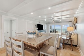 Dining - Oceanfront Penthouse | Renovated Bathrooms | Exclusive Amelia by the Sea Pier Access (Fernandina Beach)