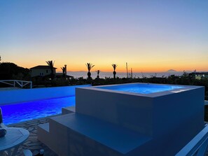 Outdoor pool, a heated pool - Villa 1 - Betty's Villas in Leventochori (Pyrgos)