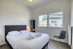 1 Schlafzimmer, kostenloses WLAN, Bettwäsche, Rollstuhlgeeignet