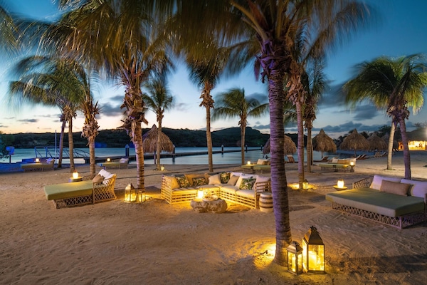 On the beach, scuba diving, snorkeling