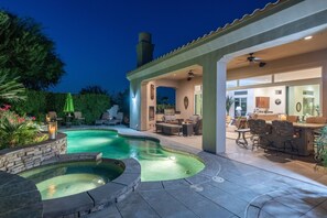 Outdoor pool, a heated pool - Spectacular views on Greg Norman/PGA West and play the course your staying on. (La Quinta)
