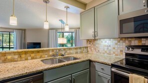 Fridge, microwave, coffee/tea maker