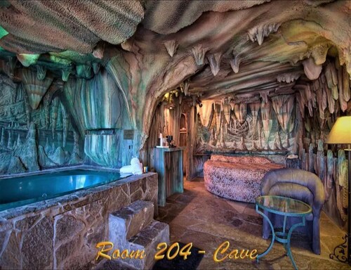 1 King Bed Theme 1 Jetted Tub Non-Smoking(Theme 1 - Jungle, Cave, or 50s Theme)