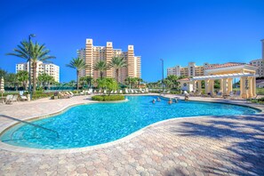 Et oppvarmet basseng