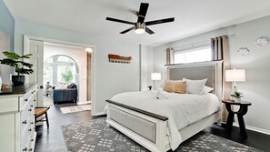 5 bedrooms, in-room safe, iron/ironing board, travel cot